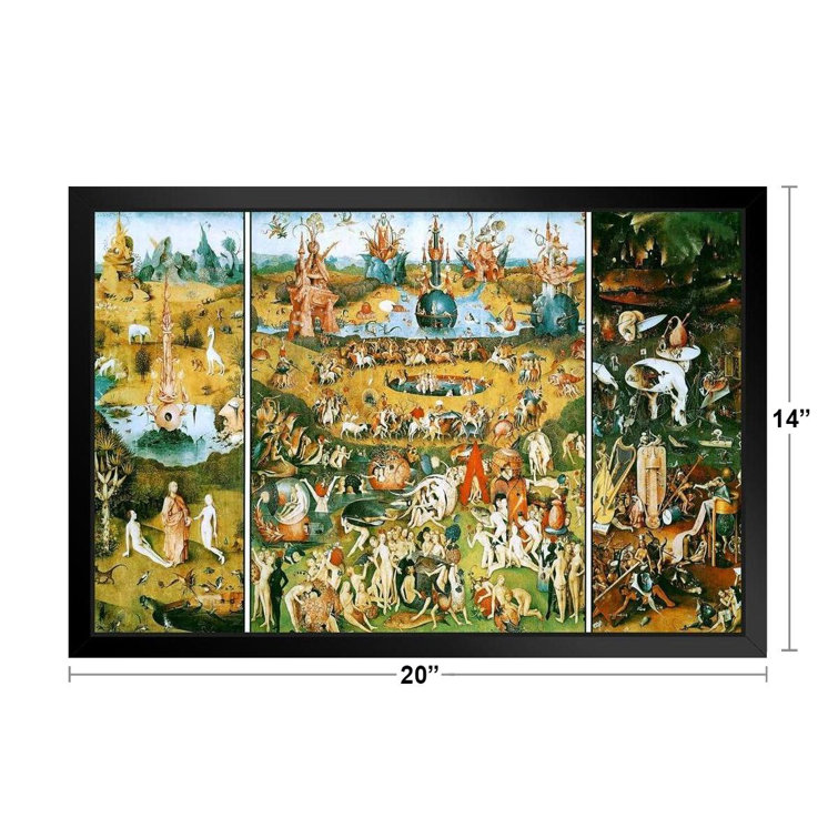 Hieronymus Bosch Garden of Earthly Delights Triptych Hieronymus Bosch Print Renaissance Paintings Tr